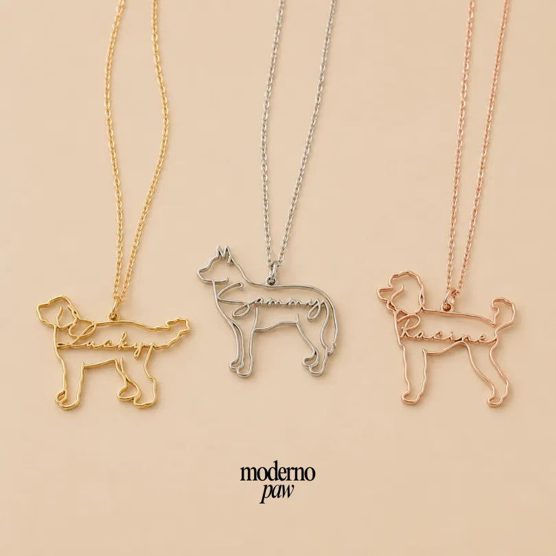 Best Friend's Silhouette Necklace