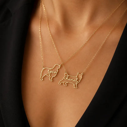 Best Friend's Silhouette Necklace
