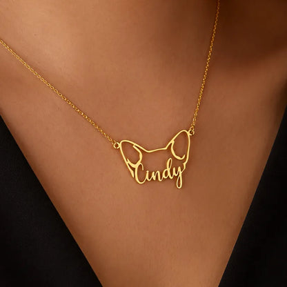Floppy Ears Name Necklace