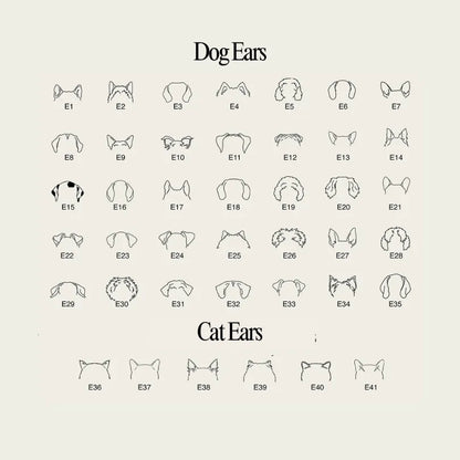 Floppy Ears Name Necklace