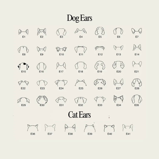 Floppy Ears Name Necklace