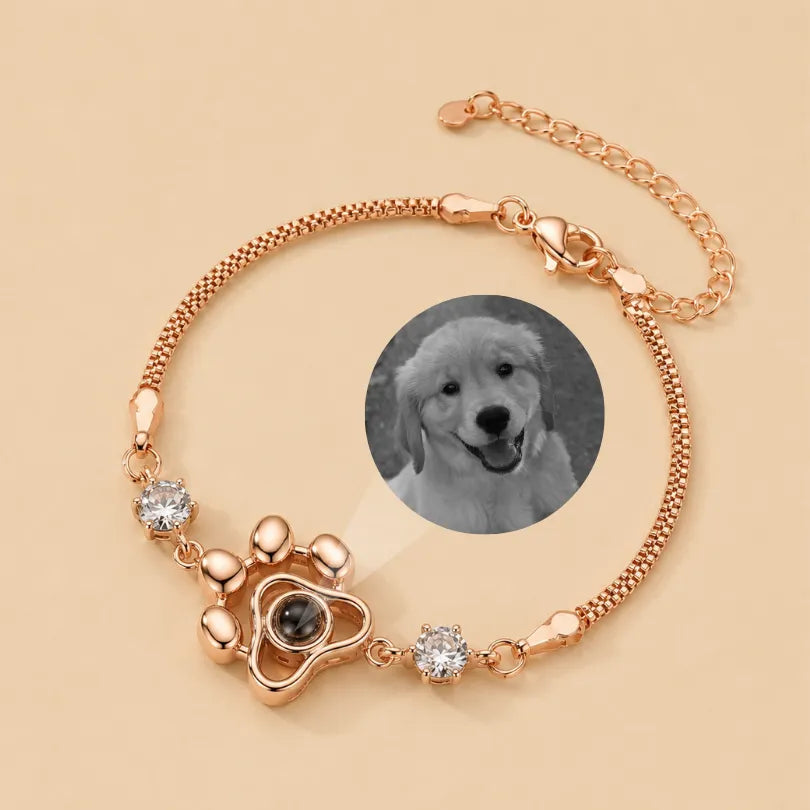 Pawprints Forever Photo Bracelet