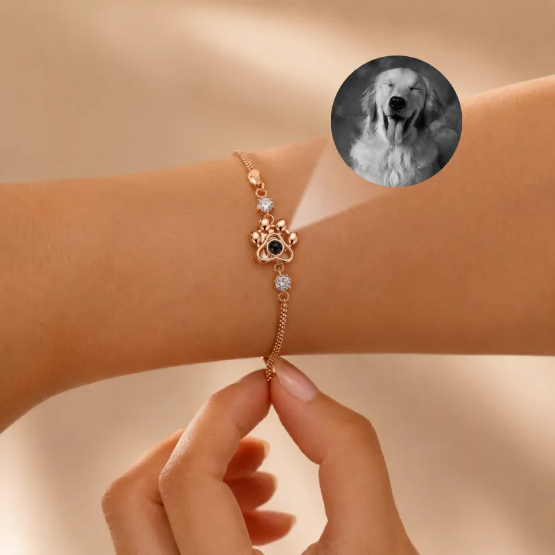 Pawprints Forever Photo Bracelet