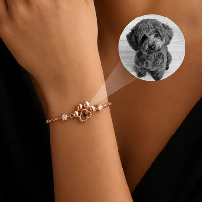 Pawprints Forever Photo Bracelet