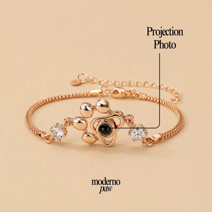 Pawprints Forever Photo Bracelet