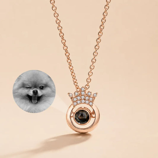 Crowned Memory Photo Necklace