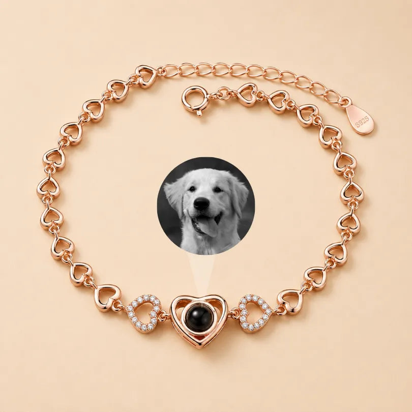 Forever Hearts Photo Bracelet