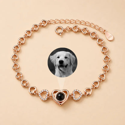 Forever Hearts Photo Bracelet