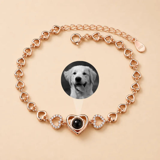 Forever Hearts Photo Bracelet