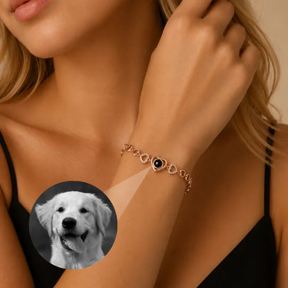 Forever Hearts Photo Bracelet