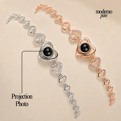 Forever Hearts Photo Bracelet