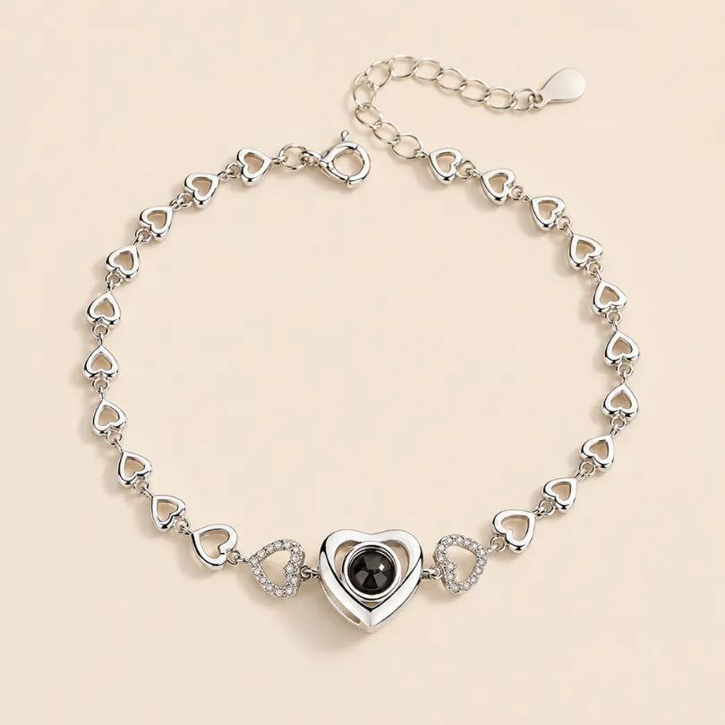 Forever Hearts Photo Bracelet