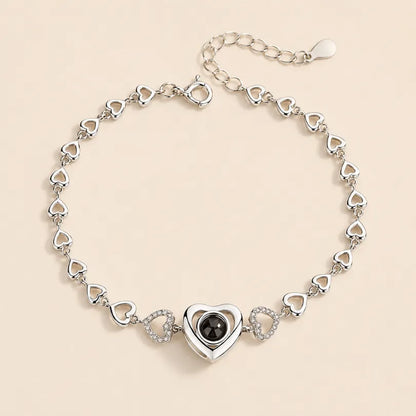 Forever Hearts Photo Bracelet