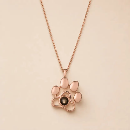 Pawprint Memory Photo Necklace