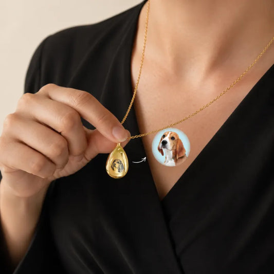 Teardrop Urn Memorial Necklace