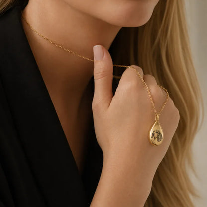 Teardrop Urn Memorial Necklace